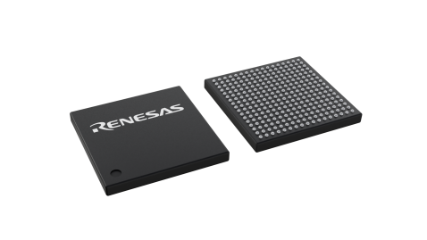 3D illustration featuring top and bottom views of LFBGA IC chip package with 289 lead count.